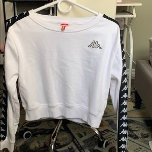 cropped kappa hoodie